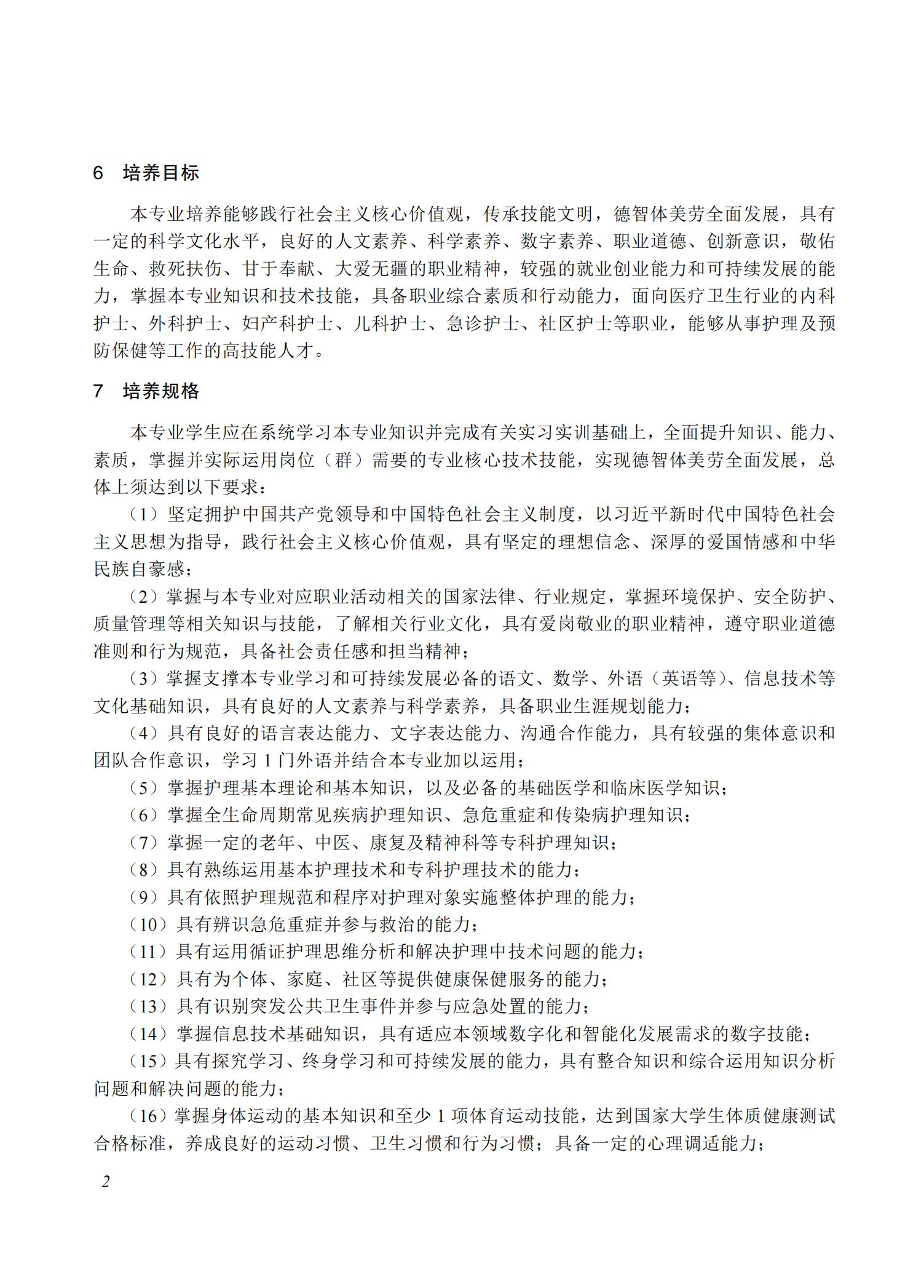 护理专业教学标准（2025版）_01.jpg
